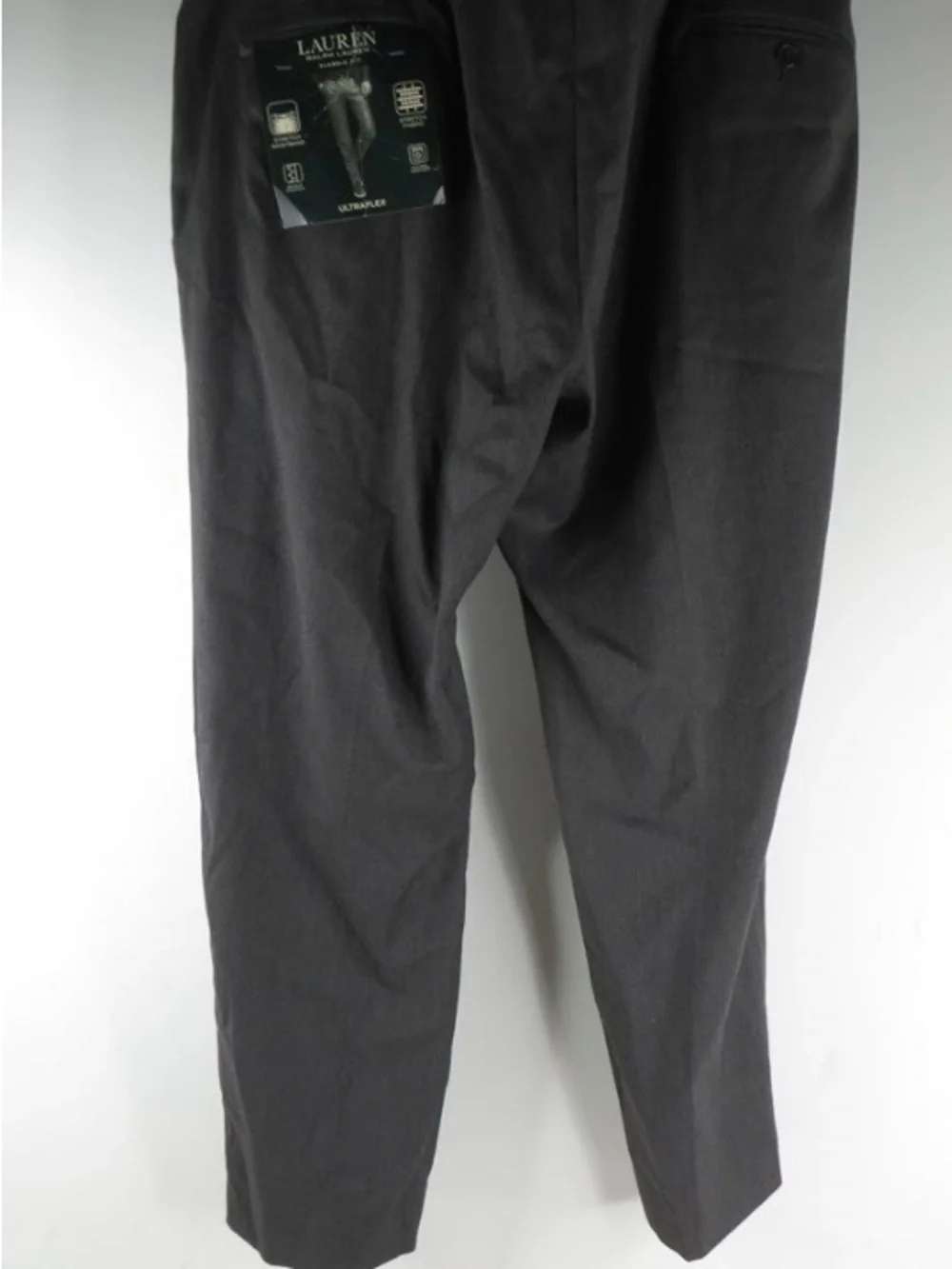 NWT Lauren Ralph Lauren Ultraflex Dress Pants Men 40x30 Grey Classic Fit Norton